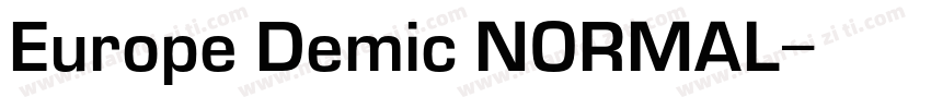 Europe Demic NORMAL字体转换
